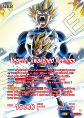 Vegeta // Vegeta, Awakened Feelings (SLR) (BT24-001) [Beyond Generations] | Shuffle n Cut Hobbies & Games