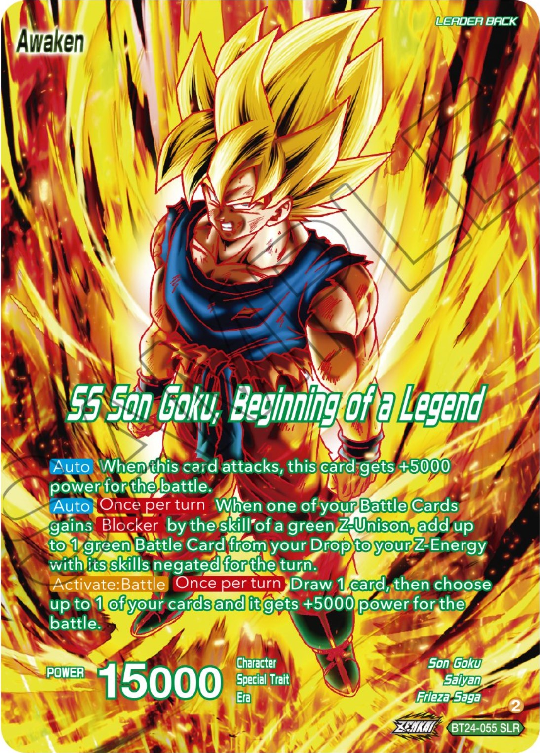 Son Goku // SS Son Goku, Beginning of a Legend (SLR) (BT24-055) [Beyond Generations] | Shuffle n Cut Hobbies & Games