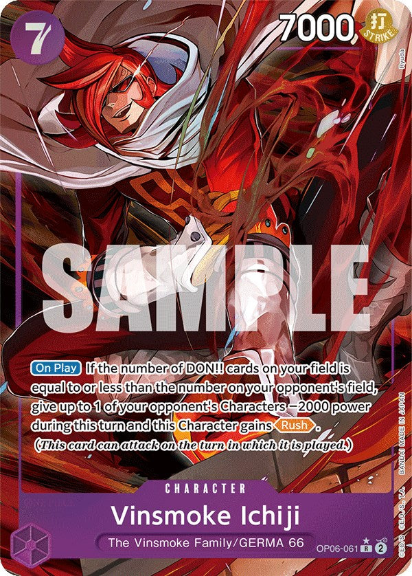 Vinsmoke Ichiji (Alternate Art) [Wings of the Captain] | Shuffle n Cut Hobbies & Games