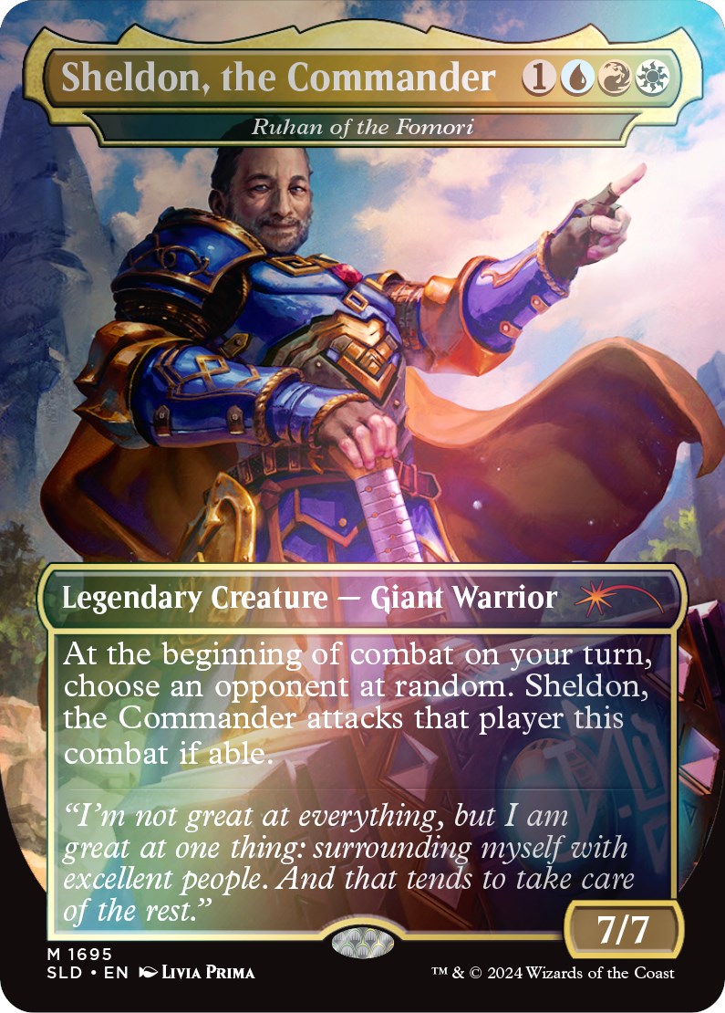 Sheldon, the Commander - Ruhan of the Fomori (Rainbow Foil) [Secret Lair Drop Series] | Shuffle n Cut Hobbies & Games