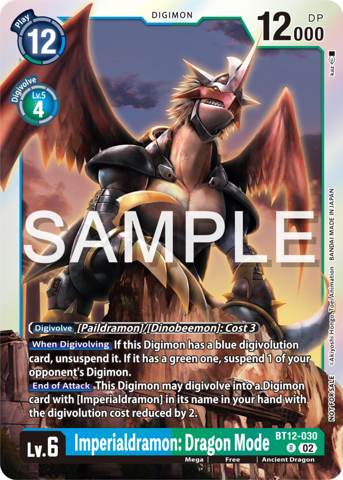 Imperialdramon: Dragon Mode [BT12-030] (Event Pack 6) [Across Time Promos] | Shuffle n Cut Hobbies & Games