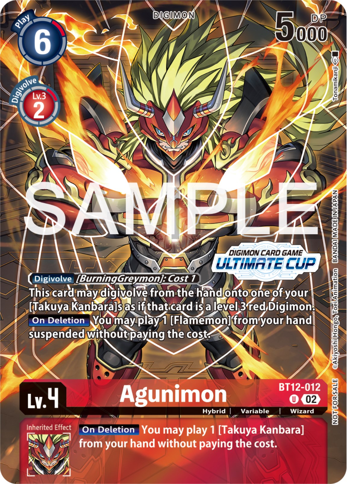 Agunimon [BT12-012] (Ultimate Cup 2024) [Across Time Promos] | Shuffle n Cut Hobbies & Games