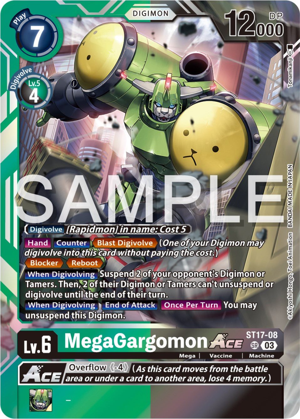 MegaGargomon Ace [ST17-08] [Starter Deck: Double Typhoon Advanced Deck Set] | Shuffle n Cut Hobbies & Games