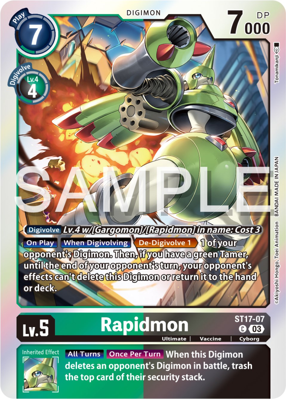 Rapidmon [ST17-07] [Starter Deck: Double Typhoon Advanced Deck Set] | Shuffle n Cut Hobbies & Games