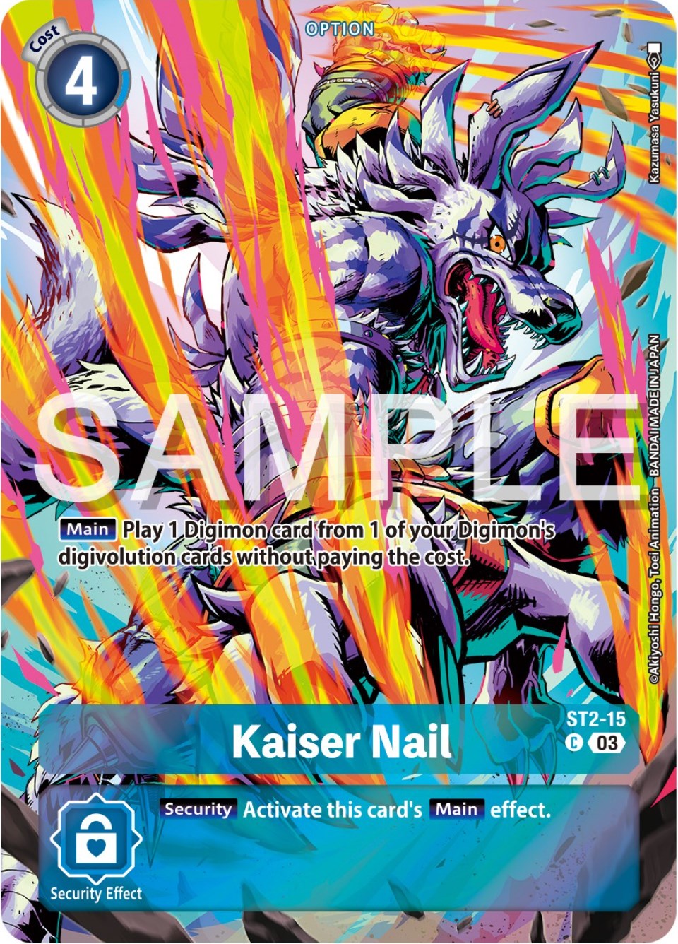 Kaiser Nail [ST2-15] (Reprint) [Starter Deck: Double Typhoon Advanced Deck Set] | Shuffle n Cut Hobbies & Games