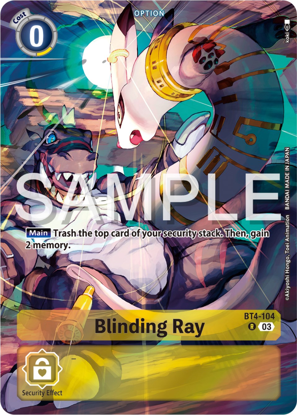 Blinding Ray [BT4-104] (Reprint) [Starter Deck: Double Typhoon Advanced Deck Set] | Shuffle n Cut Hobbies & Games