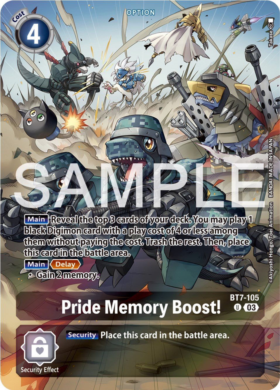 Pride Memory Boost! [BT7-105] (Reprint) [Starter Deck: Double Typhoon Advanced Deck Set] | Shuffle n Cut Hobbies & Games