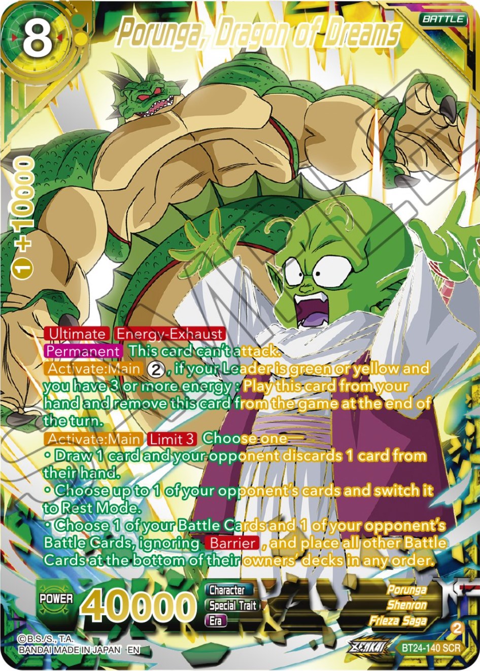 Porunga, Dragon of Dreams (Collector Booster) (BT24-140) [Beyond Generations] | Shuffle n Cut Hobbies & Games