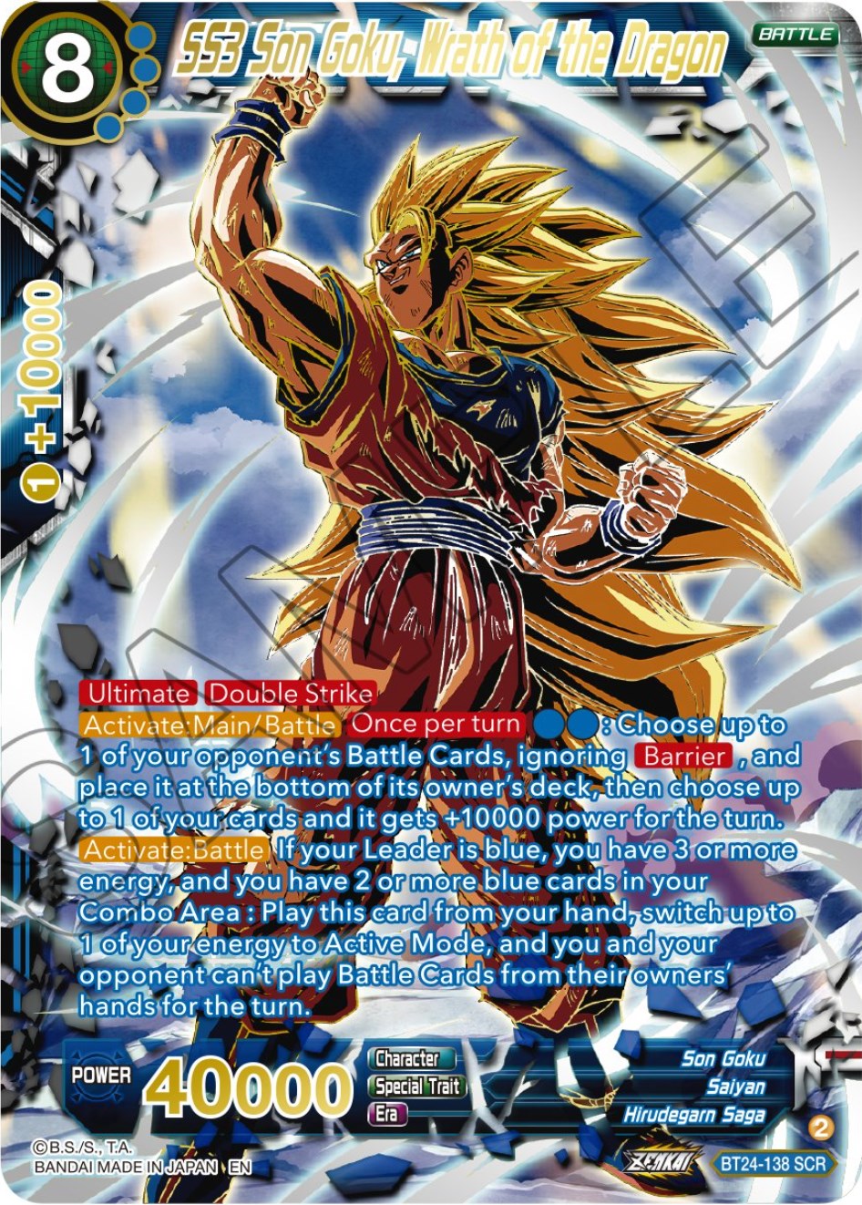 SS3 Son Goku, Wrath of the Dragon (Collector Booster) (BT24-138) [Beyond Generations] | Shuffle n Cut Hobbies & Games