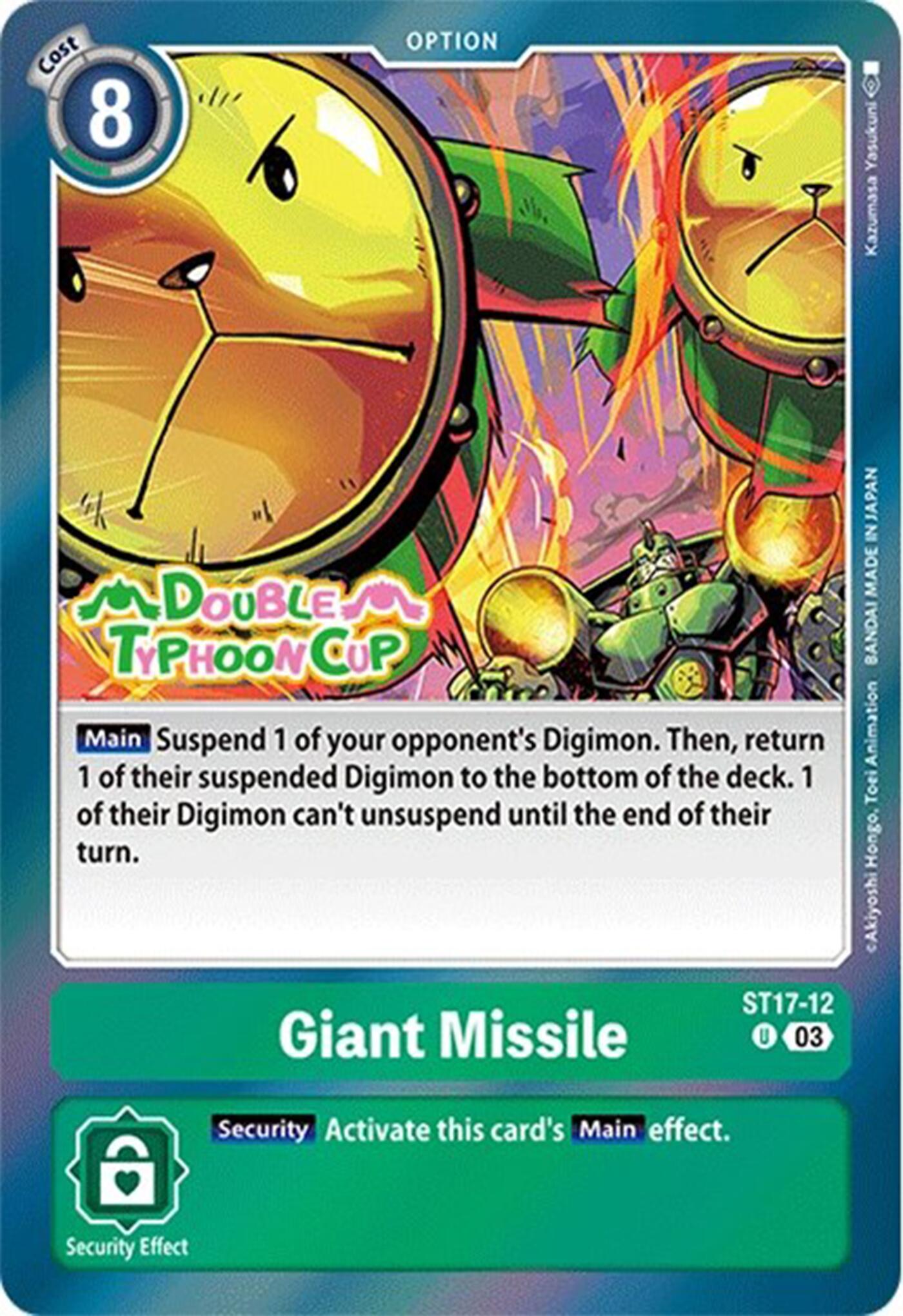 Giant Missile [ST17-12] [Starter Deck: Double Typhoon Advanced Deck Set Pre-Release Cards] | Shuffle n Cut Hobbies & Games