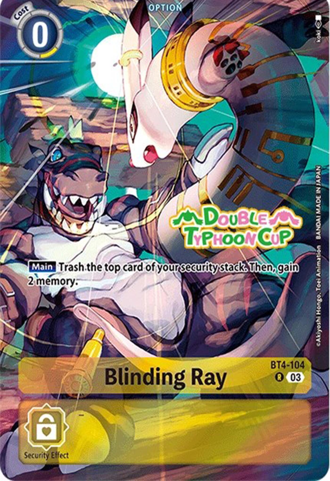 Blinding Ray [BT4-104] (Bonus Pack) [Starter Deck: Double Typhoon Advanced Deck Set Pre-Release Cards] | Shuffle n Cut Hobbies & Games