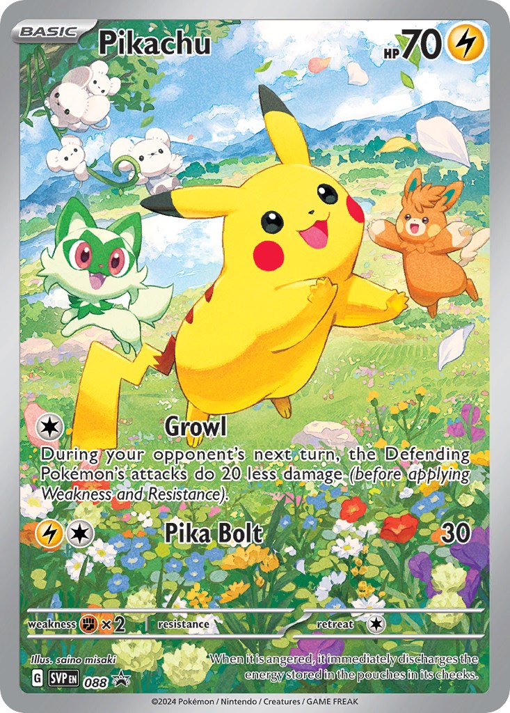 Pikachu (088) [Scarlet & Violet: Black Star Promos] | Shuffle n Cut Hobbies & Games