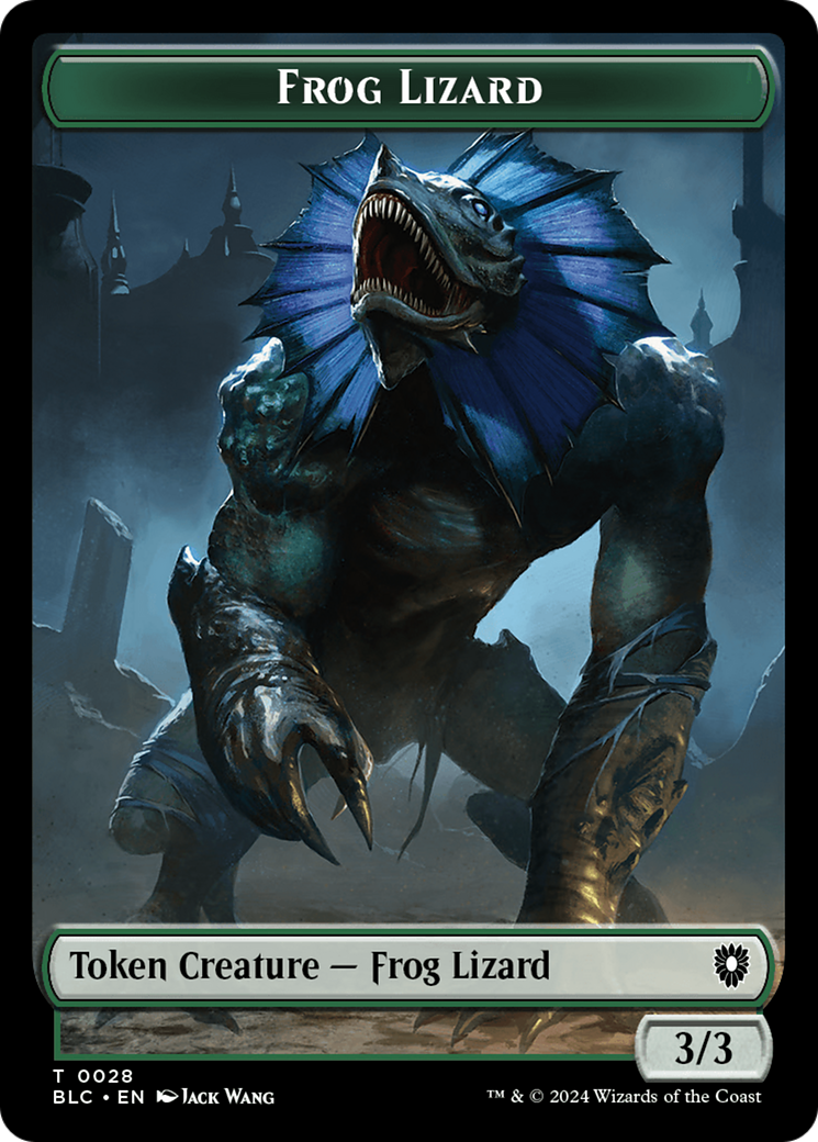 Storm Crow // Frog Lizard Double-Sided Token [Bloomburrow Commander Tokens] | Shuffle n Cut Hobbies & Games