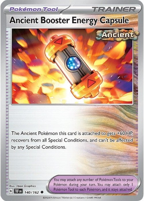 Ancient Booster Energy Capsule (140/162) [Scarlet & Violet: Temporal Forces] | Shuffle n Cut Hobbies & Games