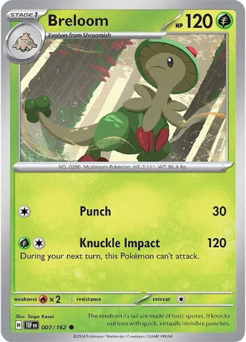 Breloom (007/162) [Scarlet & Violet: Temporal Forces] | Shuffle n Cut Hobbies & Games