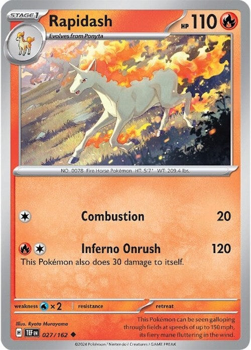 Rapidash (027/162) [Scarlet & Violet: Temporal Forces] | Shuffle n Cut Hobbies & Games