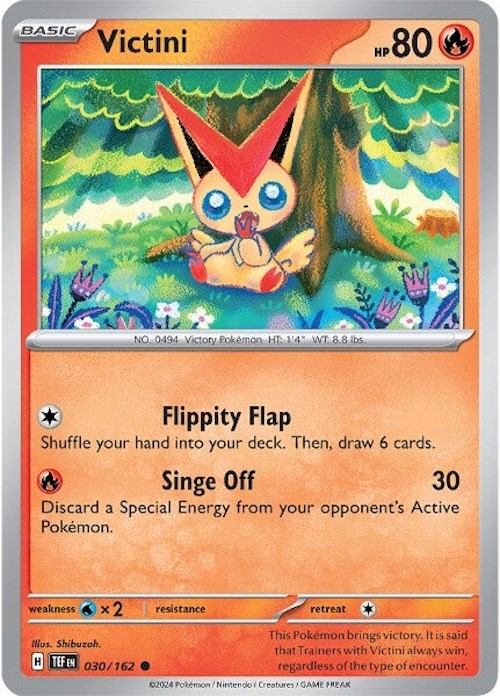 Victini (030/162) [Scarlet & Violet: Temporal Forces] | Shuffle n Cut Hobbies & Games