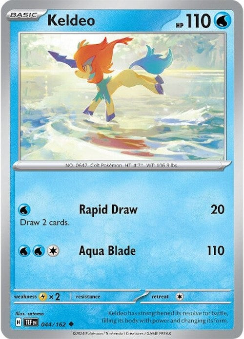 Keldeo (044/162) [Scarlet & Violet: Temporal Forces] | Shuffle n Cut Hobbies & Games