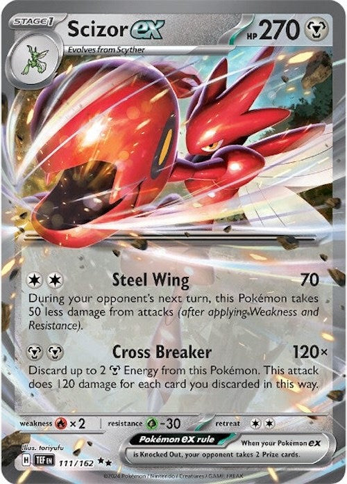 Scizor ex (111/162) [Scarlet & Violet: Temporal Forces] | Shuffle n Cut Hobbies & Games