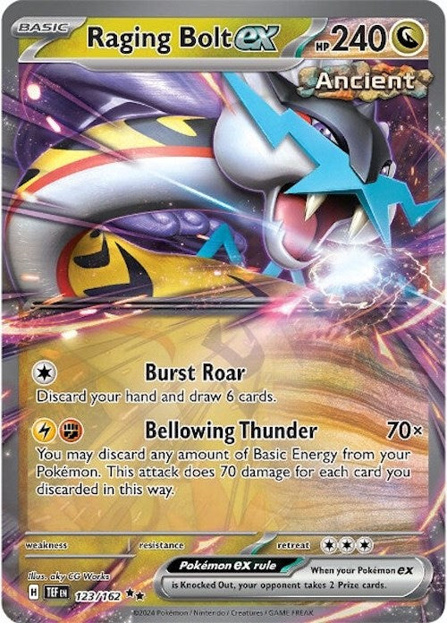 Raging Bolt ex (123/162) [Scarlet & Violet: Temporal Forces] | Shuffle n Cut Hobbies & Games