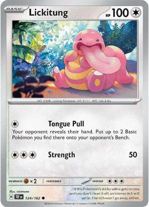 Lickitung (124/162) [Scarlet & Violet: Temporal Forces] | Shuffle n Cut Hobbies & Games