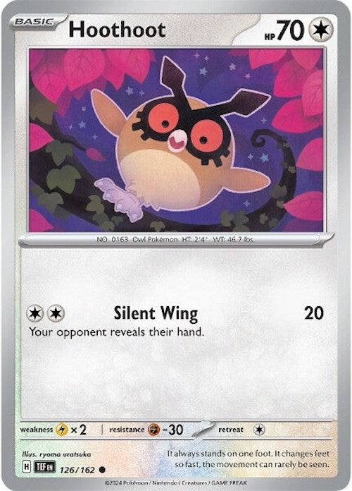 Hoothoot (126/162) [Scarlet & Violet: Temporal Forces] | Shuffle n Cut Hobbies & Games