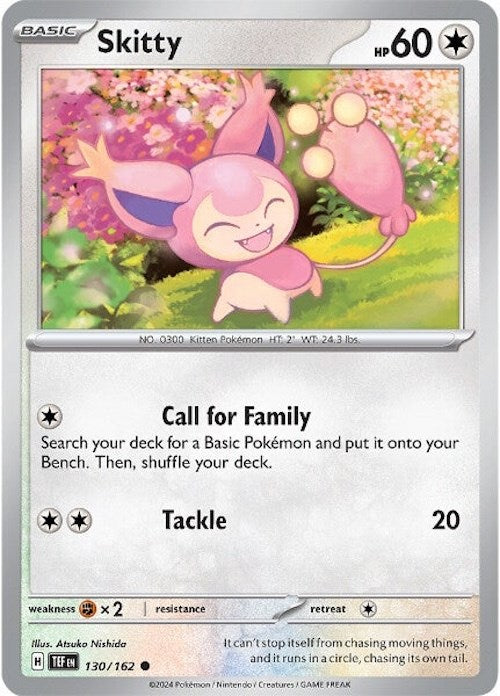 Skitty (130/162) [Scarlet & Violet: Temporal Forces] | Shuffle n Cut Hobbies & Games