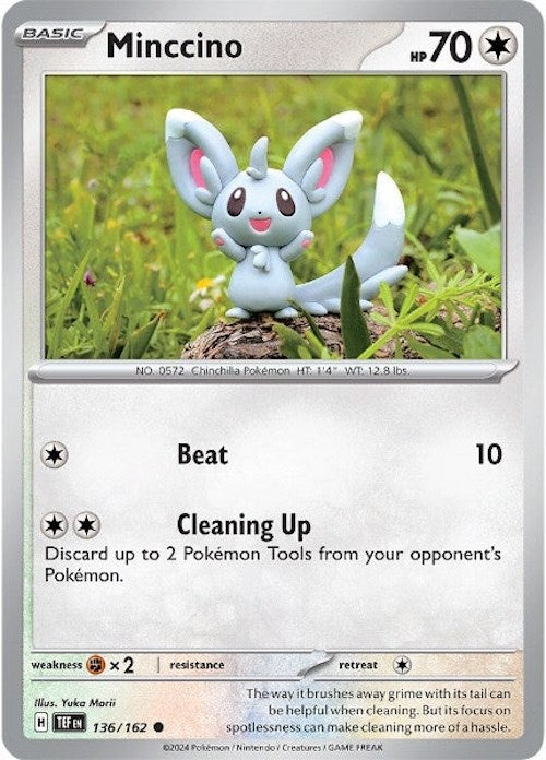 Minccino (136/162) [Scarlet & Violet: Temporal Forces] | Shuffle n Cut Hobbies & Games