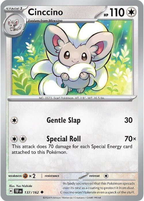 Cinccino (137/162) [Scarlet & Violet: Temporal Forces] | Shuffle n Cut Hobbies & Games