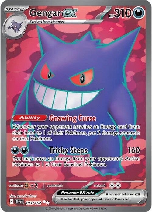 Gengar ex (193/162) [Scarlet & Violet: Temporal Forces] | Shuffle n Cut Hobbies & Games