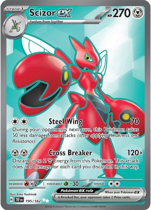 Scizor ex (195/162) [Scarlet & Violet: Temporal Forces] | Shuffle n Cut Hobbies & Games