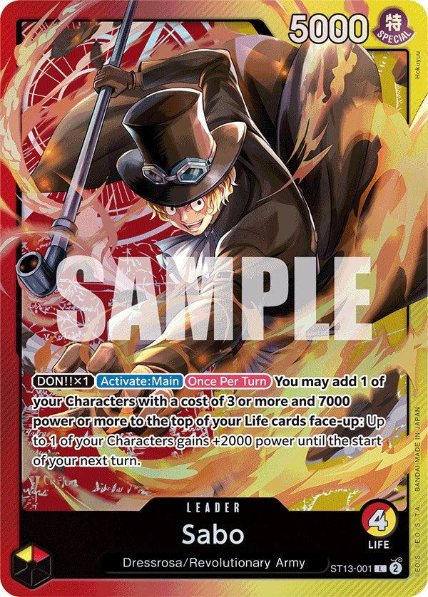 Sabo [Ultra Deck: The Three Brothers] | Shuffle n Cut Hobbies & Games