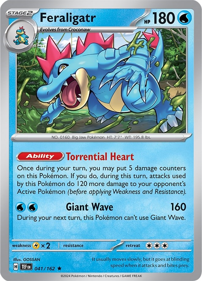 Feraligatr (041/162) (Theme Deck Exclusive) [Scarlet & Violet: Temporal Forces] | Shuffle n Cut Hobbies & Games