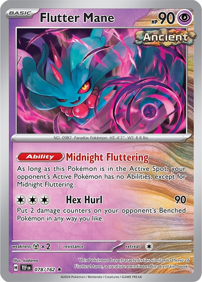 Flutter Mane (078/162) (Theme Deck Exclusive) [Scarlet & Violet: Temporal Forces] | Shuffle n Cut Hobbies & Games