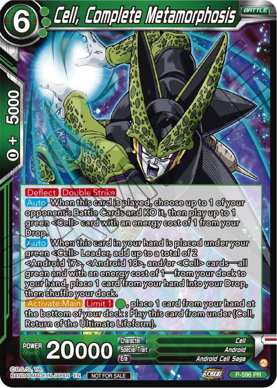 Cell, Complete Metamorphosis (Deluxe Pack 2024 Vol.1) (P-596) [Promotion Cards] | Shuffle n Cut Hobbies & Games