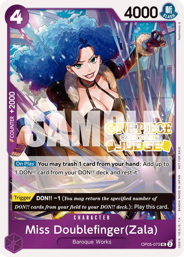 Miss Doublefinger(Zala) (Judge Pack Vol. 3) [One Piece Promotion Cards] | Shuffle n Cut Hobbies & Games