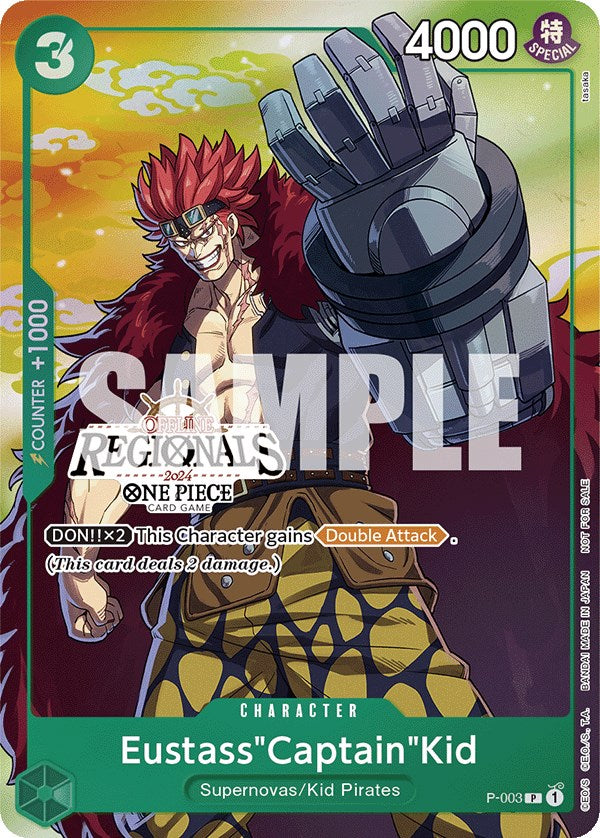 Eustass"Captain"Kid (Offline Regional 2024 Vol. 2) [Participant] [One Piece Promotion Cards] | Shuffle n Cut Hobbies & Games