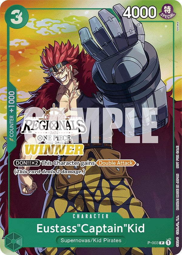 Eustass"Captain"Kid (Offline Regional 2024 Vol. 2) [Winner] [One Piece Promotion Cards] | Shuffle n Cut Hobbies & Games