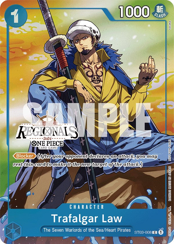 Trafalgar Law (Offline Regional 2024 Vol. 2) [Participant] [One Piece Promotion Cards] | Shuffle n Cut Hobbies & Games