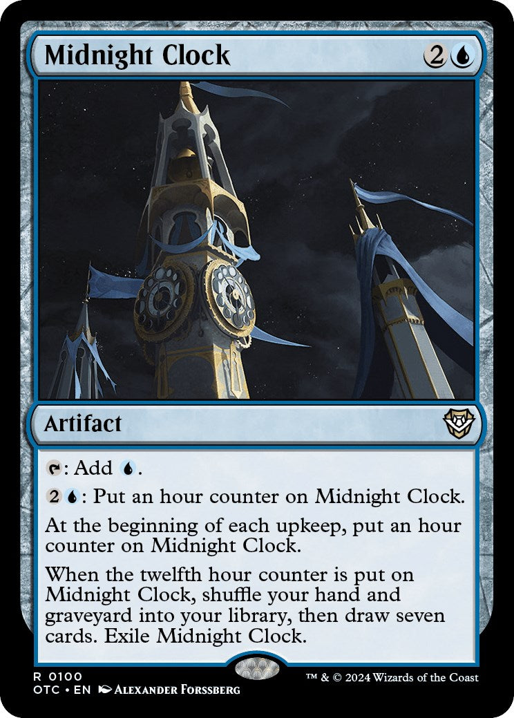 Midnight Clock [Outlaws of Thunder Junction Commander] | Shuffle n Cut Hobbies & Games