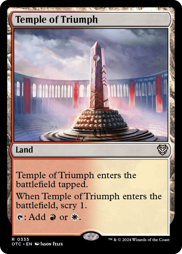 Temple of Triumph [Outlaws of Thunder Junction Commander] | Shuffle n Cut Hobbies & Games