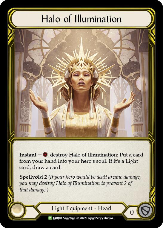 Halo of Illumination (Golden) [FAB103] (Promo)  Cold Foil | Shuffle n Cut Hobbies & Games