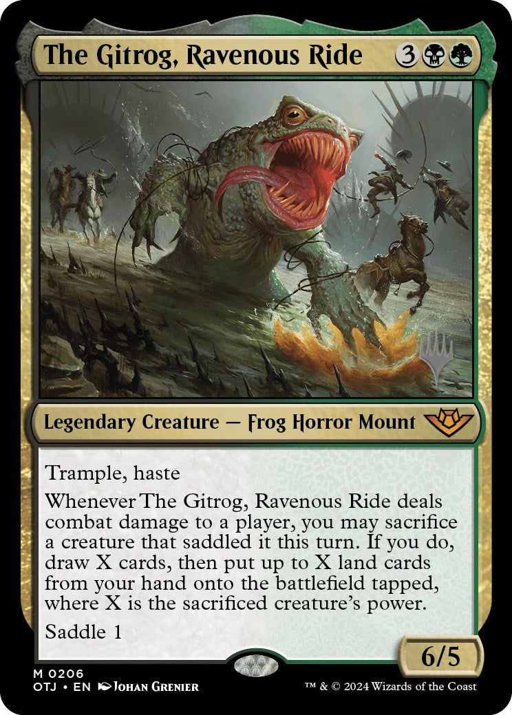 The Gitrog, Ravenous Ride (Promo Pack) [Outlaws of Thunder Junction Promos] | Shuffle n Cut Hobbies & Games