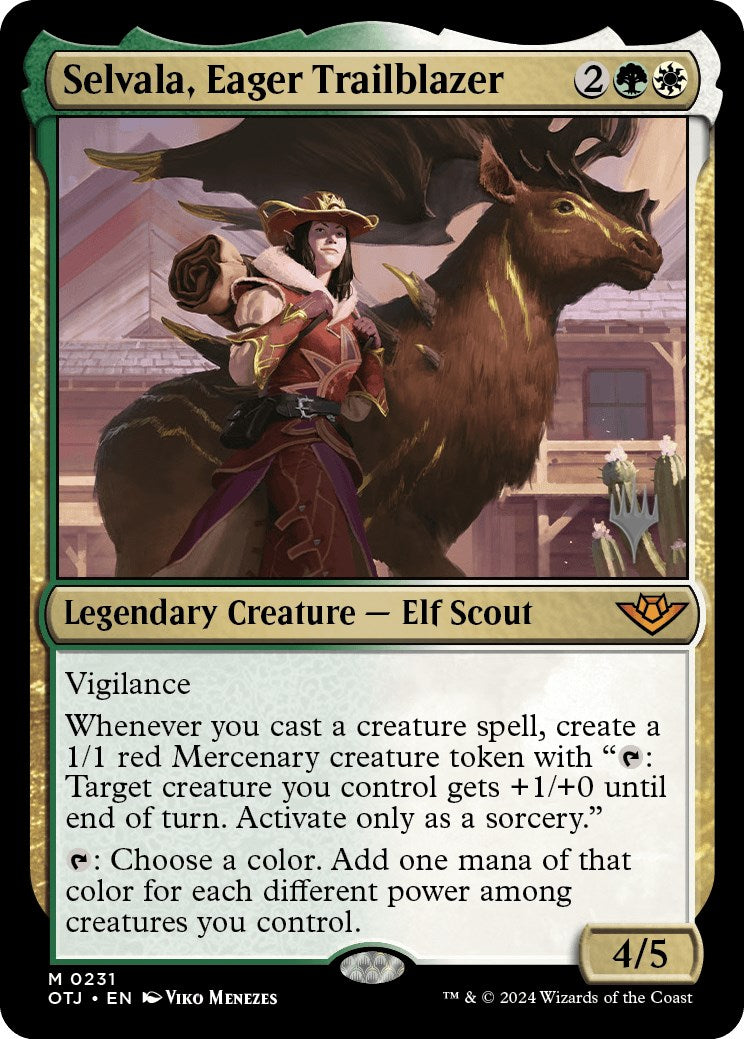 Selvala, Eager Trailblazer (Promo Pack) [Outlaws of Thunder Junction Promos] | Shuffle n Cut Hobbies & Games