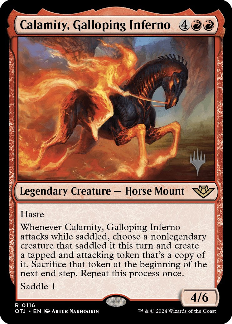 Calamity, Galloping Inferno (Promo Pack) [Outlaws of Thunder Junction Promos] | Shuffle n Cut Hobbies & Games