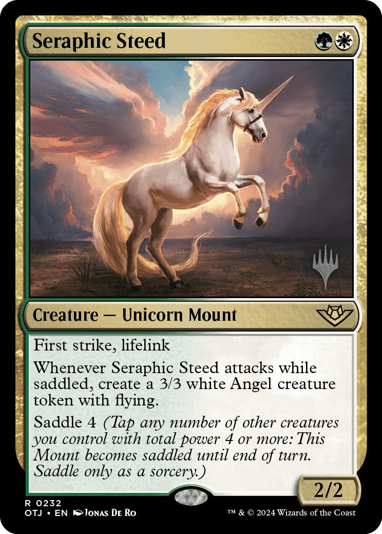 Seraphic Steed (Promo Pack) [Outlaws of Thunder Junction Promos] | Shuffle n Cut Hobbies & Games