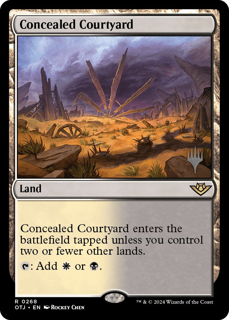 Concealed Courtyard (Promo Pack) [Outlaws of Thunder Junction Promos] | Shuffle n Cut Hobbies & Games