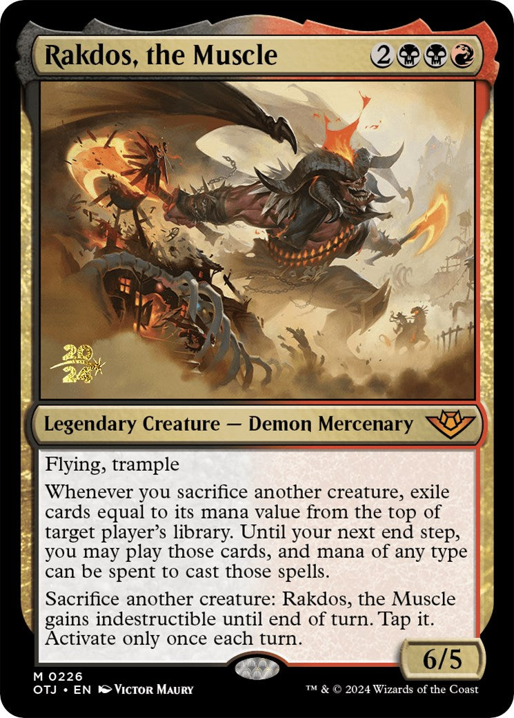 Rakdos, the Muscle [Outlaws of Thunder Junction Prerelease Promos] | Shuffle n Cut Hobbies & Games