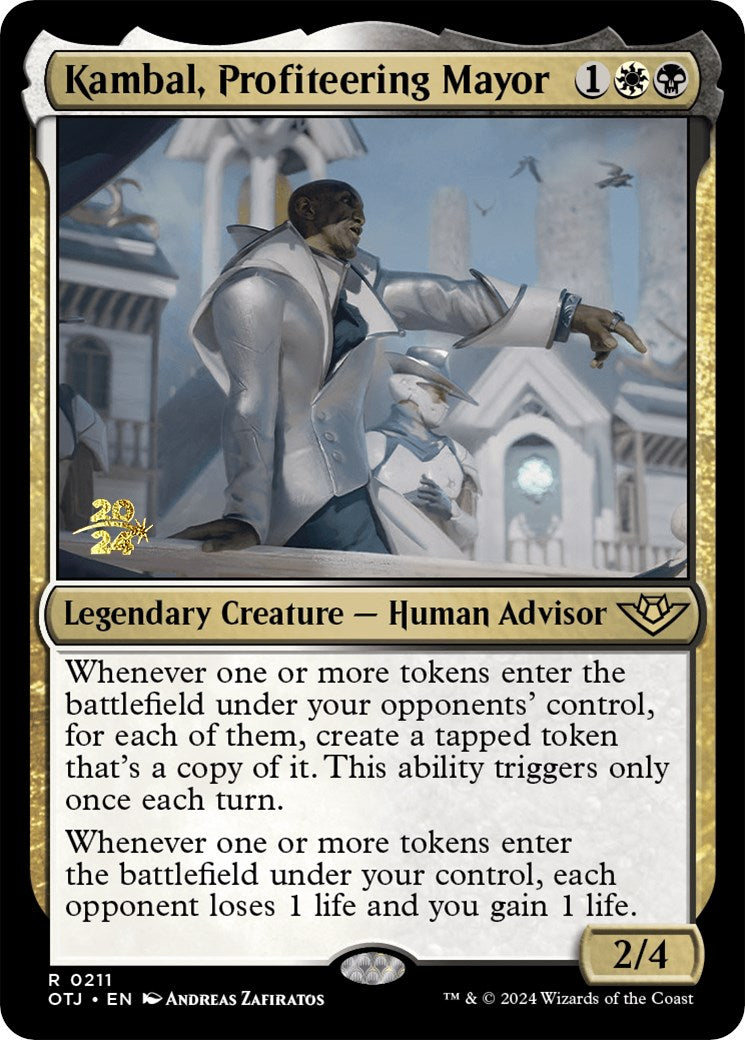 Kambal, Profiteering Mayor [Outlaws of Thunder Junction Prerelease Promos] | Shuffle n Cut Hobbies & Games