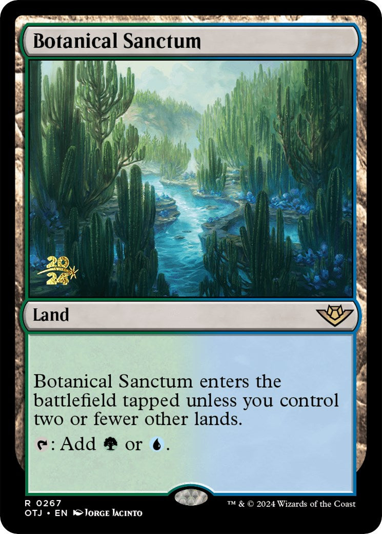 Botanical Sanctum (OTJ) [Outlaws of Thunder Junction Prerelease Promos] | Shuffle n Cut Hobbies & Games